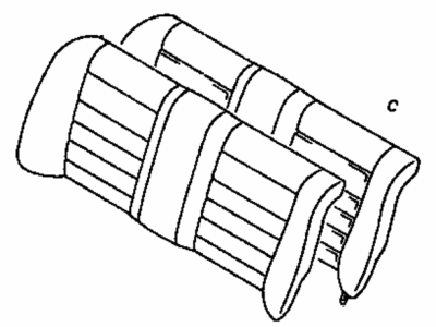 Toyota 71480-02102-B1 Back Assembly, Rear Seat