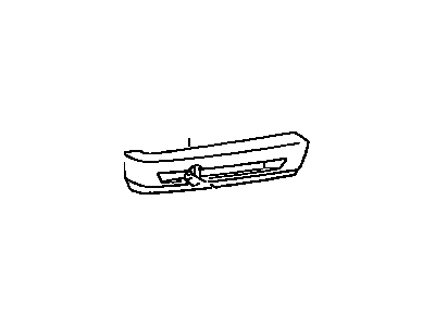 Toyota 52616-02010 Absorber, Rear Bumper Energy