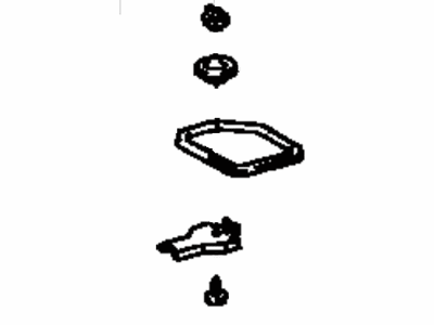 Toyota 58480-04020-B1 Cover Assy, Seat Floor Service Hole, LH