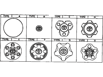 Toyota 42603-04010 Wheel Hub Ornament Sub-Assembly