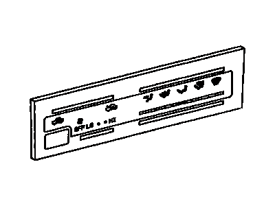 Toyota 55519-35350 Plate, Heater Control Name