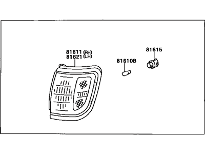 1997 Toyota Tacoma Side Marker Light - 81620-04020