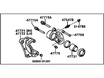 Toyota Tacoma Brake Caliper - 47730-04030