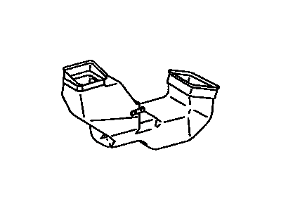 Toyota 55844-04060 Duct, Heater To Register