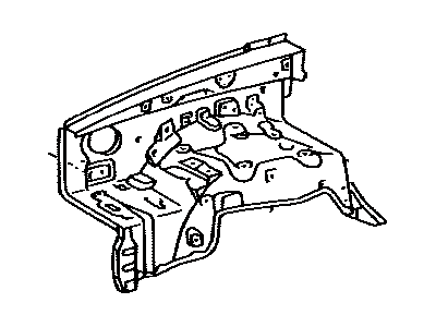 Toyota 53701-04120 Apron Sub-Assy, Front Fender, RH