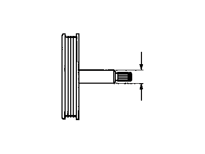 Toyota 44303-04010 Shaft Sub-Assy, W/Pulley