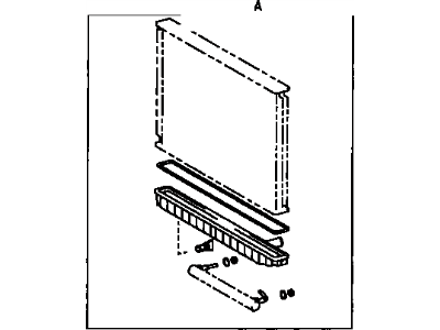 Toyota 04166-04020 Tank Kit, Radiator, Lower