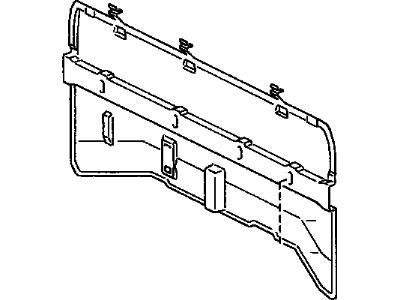 Toyota 64271-04010-B1 Trim, Back Panel