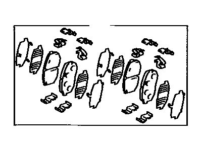 Toyota Cressida Brake Pad Set - 04491-22260