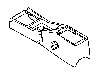 1989 Toyota Cressida Center Console Base - 58801-22230-02