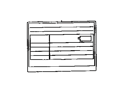 Toyota 11298-42360 Plate, Emission Control Information