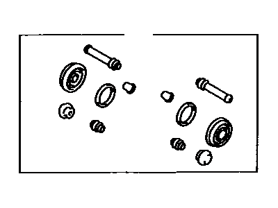 Toyota 04479-22020 Cylinder Kit, Disc Brake, Front