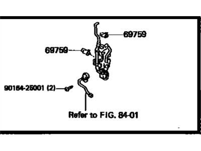 Toyota Cressida Door Lock Actuator - 69040-22380