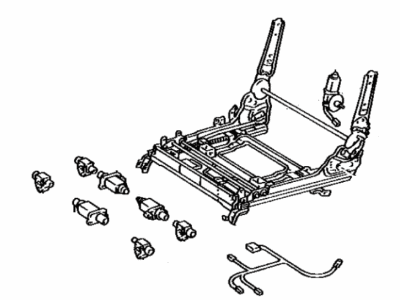 Toyota 72011-22030 Adjuster Sub-Assy, Front Seat, Outer RH