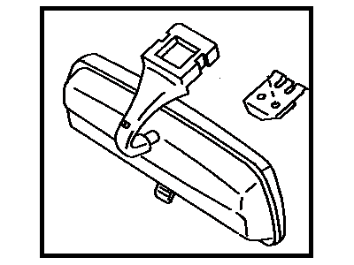 Toyota 87810-22200-02 Inner Rear View Mirror Assembly