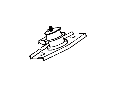 Toyota 12361-42060 Insulator, Engine Mounting, Front