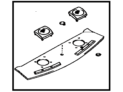 Toyota 64330-22690-04 Panel Assy, Package Tray Trim