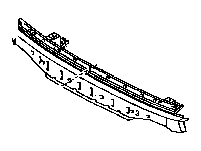 Toyota 52021-02030 Reinforcement Sub-Assy, Front Bumper