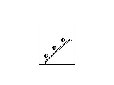 Toyota 75533-02030 Moulding, Windshield, Outside RH