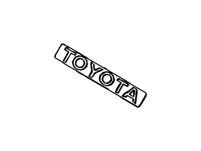 Toyota 75441-02010 Luggage Compartment Door Name Plate, No.1