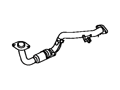 1989 Toyota Corolla Exhaust Pipe - 17410-02030