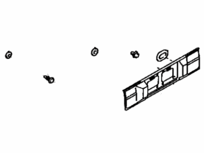 Toyota 76801-12290 Garnish Sub-Assy, Luggage Compartment Door, Outside