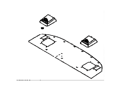 Toyota 64330-02020-E0 Panel Assy, Package Tray Trim