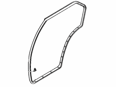 Toyota 67872-02010 Weatherstrip, Rear Door, LH