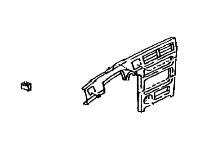 Toyota 55405-12460-02 Panel Sub-Assy, Instrument Cluster Finish, Center