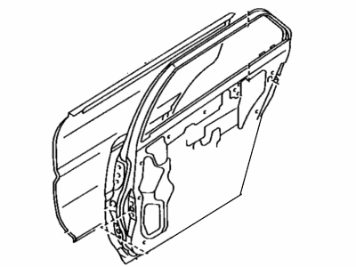 Toyota 67003-02010 Panel Sub-Assy, Rear Door, RH