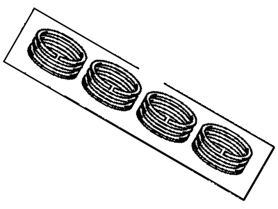 Toyota 13011-21070 Ring Set, Piston