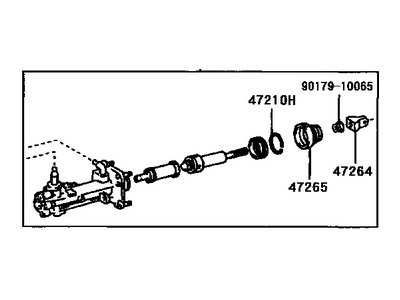 Toyota 47025-47030 Brake Master Cylinder Sub-Assembly