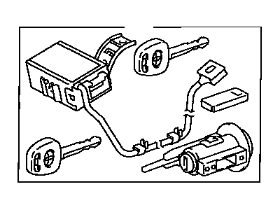 2003 Toyota Prius Ignition Lock Cylinder - 89709-47030