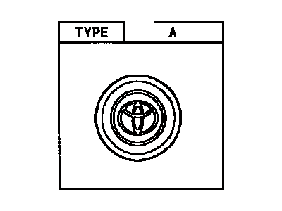 Toyota 42603-20620 Wheel Hub Ornament Sub-Assembly