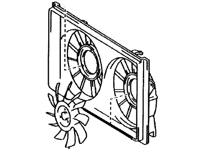 2002 Toyota Prius Fan Shroud - 16711-21021