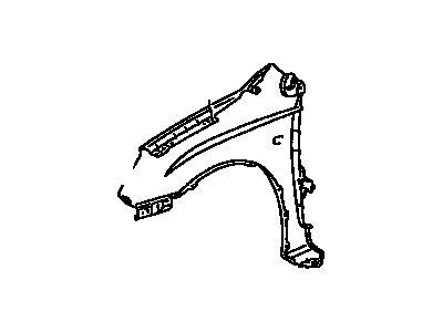 Toyota 53811-47030 Fender Sub-Assy, Front RH