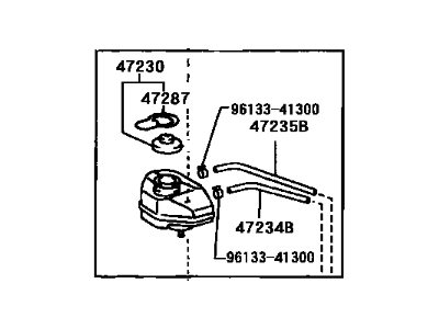 Toyota Prius Brake Master Cylinder Reservoir - 47220-47020