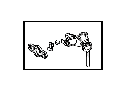 Toyota 69055-47030 Cylinder & Key Set, Luggage Compartment Lock