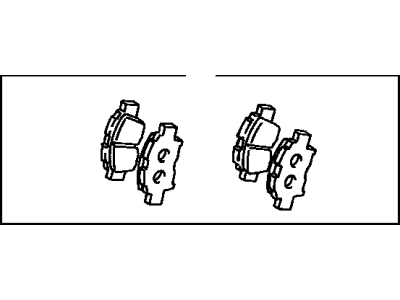 Toyota 04465-17101 Front Disc Brake Pad Set