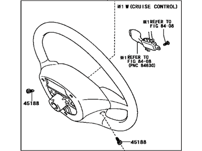 2002 Toyota Prius Steering Wheel - 45100-47021-B0