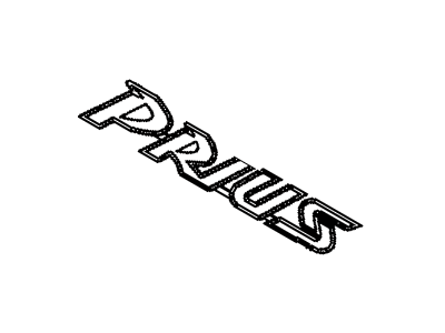 2002 Toyota Prius Emblem - 75444-47011