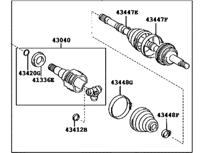 Toyota Prius Axle Shaft - 43420-47011