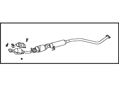Toyota 17410-21261 Front Exhaust Pipe Assembly