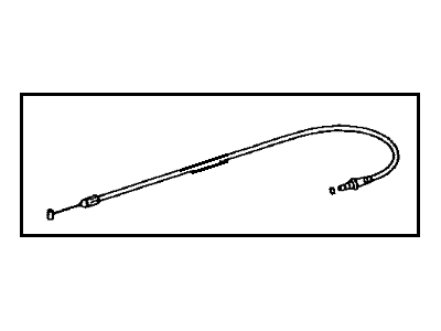 Toyota 77035-47020 Cable Sub-Assy, Fuel Lid Lock Control