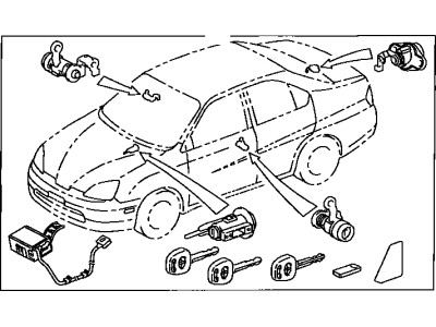 Toyota 89709-47010 Computer Set, Transponder Key