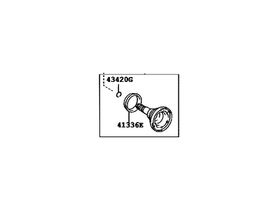 Toyota 41309-28030 Shaft Sub-Assembly, Differential Side Gear, Lh