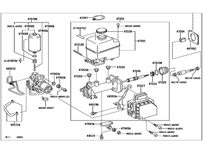 Toyota 47050-60420 Cylinder Assembly, Brake