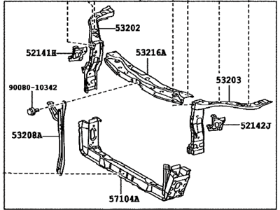 2016 Toyota Avalon Radiator Support - 53210-07050