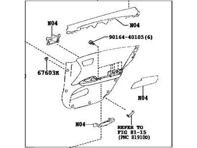 Toyota 67640-07131-C7 Panel Assembly, Rear Door