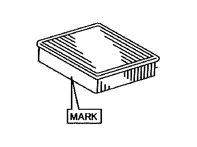 Toyota 17801-38011 Air Filter Element Sub-Assembly